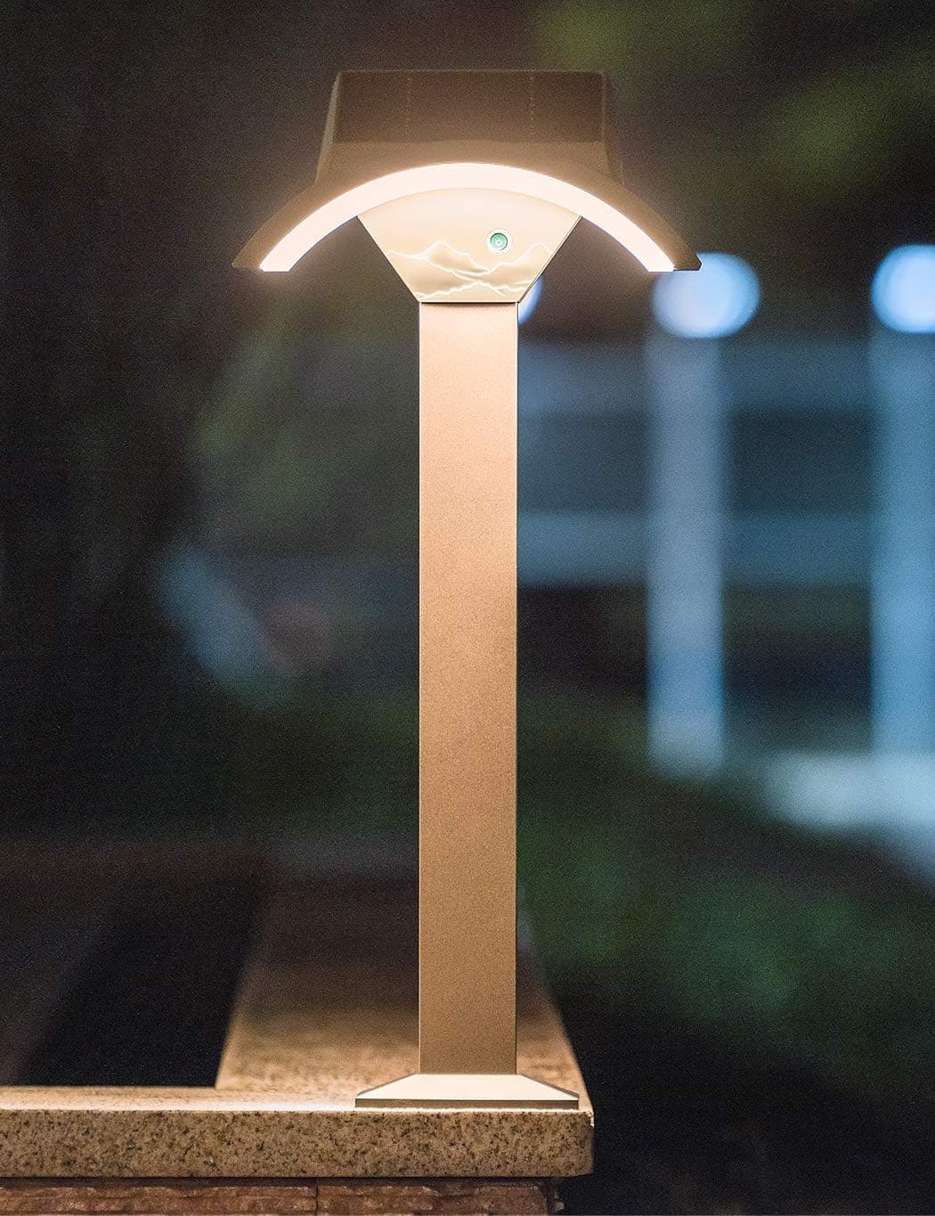 Louis Walden Solar Post Light Outdoor, Solar Lamp Post Light, Warm White LED Lighting for Fence Deck Garden Porch Patio Path (Large)
