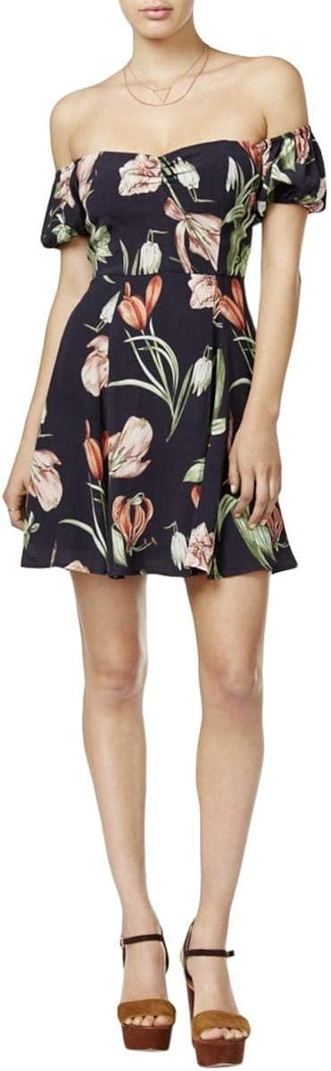 ASTR the label Women's Off The Shoulder Floral Print Dress