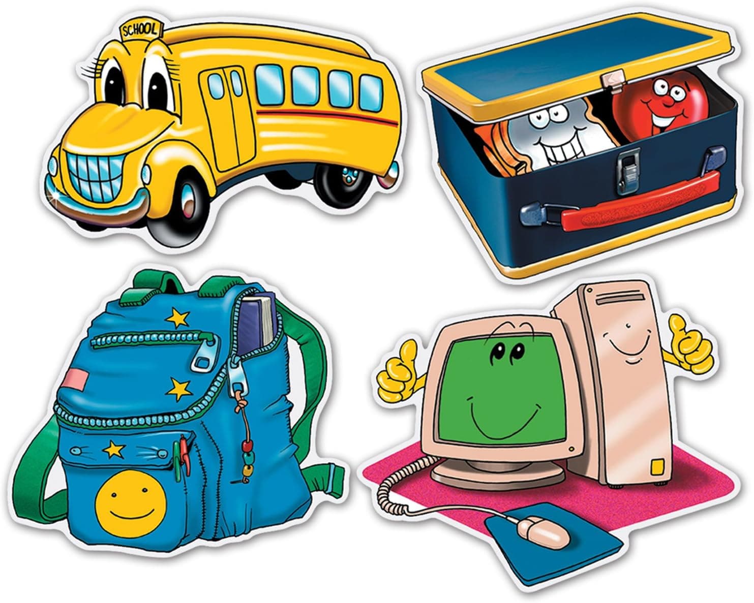 Beistle 4-Pack School Days Cutouts, 16-Inch