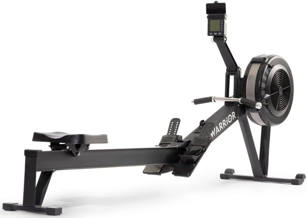 Row Warrior Air Rowing Machine | Foldable Gym-Quality Row Machine | 10- Damper Levels Cardio Machine for Full-Body Workout | Rowing Machine for Home Use with LED-Monitor | Rower Machine for Home Gym