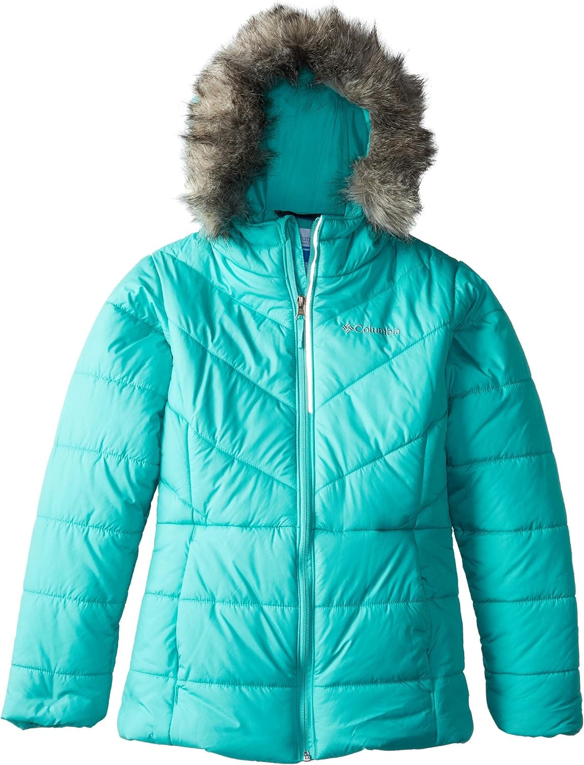 Columbia Girl's Girls Katelyn Crest Jacket, Oceanic, X-Large
