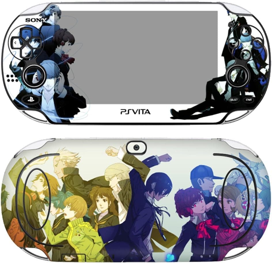 Premium Skin Decals Stickers For PlayStation PS Vita Original 1st Generation PCH-1000 Series Consoles - POP SKIN Persona #08 + Free Gift Screen Protector Film + Wallpaper Screen Image