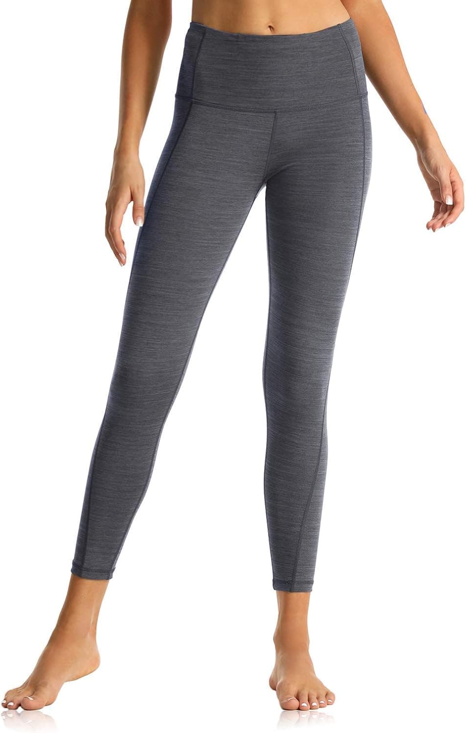 Rocorose Women's Workout Leggings High Waist Non See-Through Tummy Control Running Yoga Pants with Pockets