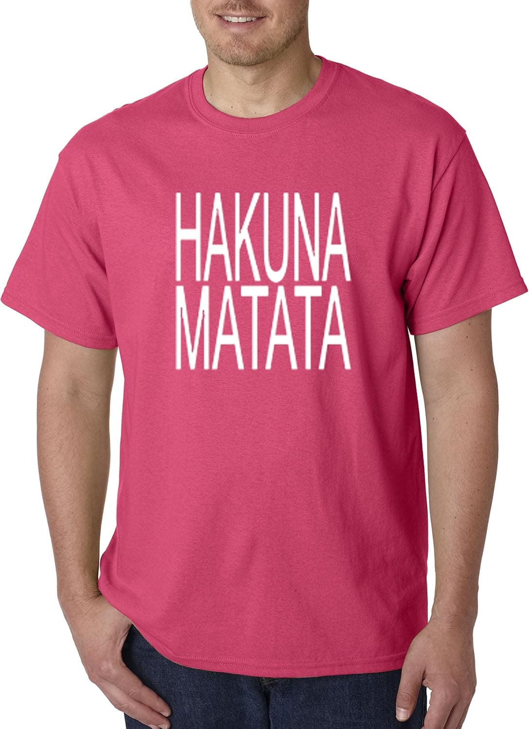 New Way 435 - Unisex T-Shirt Hakuna Matata The Lion King Simba Timon Pumbaa XL Heliconia