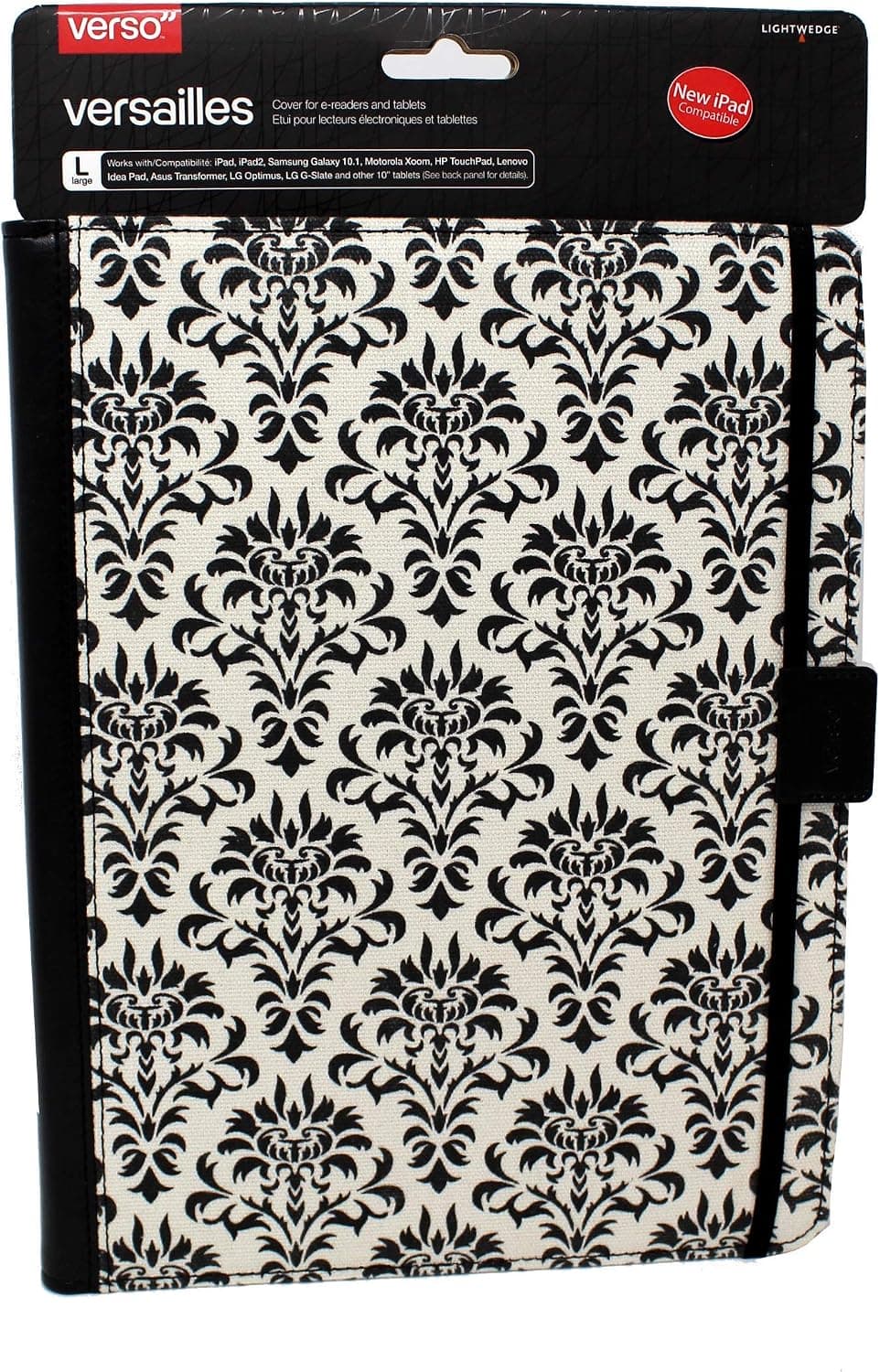 Verso Versailles Large Folio for iPad, iPad 2, & Other Tablets & e-Readers - Damask