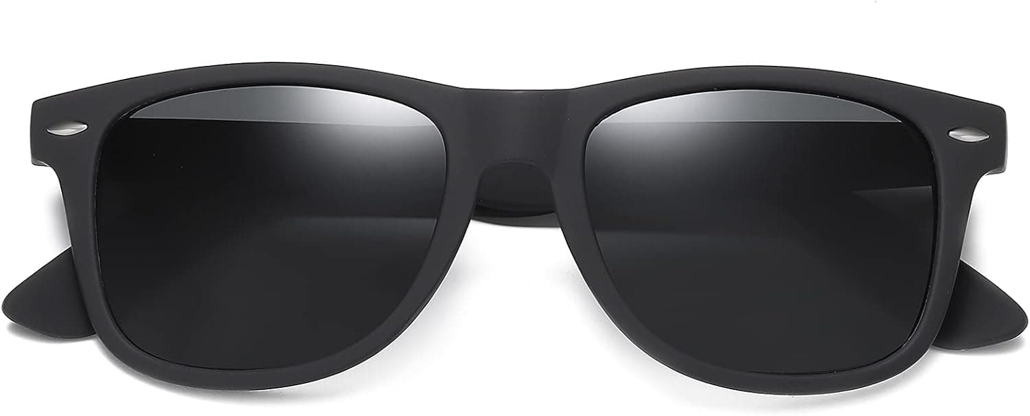 DEMIKOS Sunglasses Unisex Polarized Mens Sunglasses - Essential for Daily Life and Travel Mens Sunglasses (heihui+binlan+heibai)