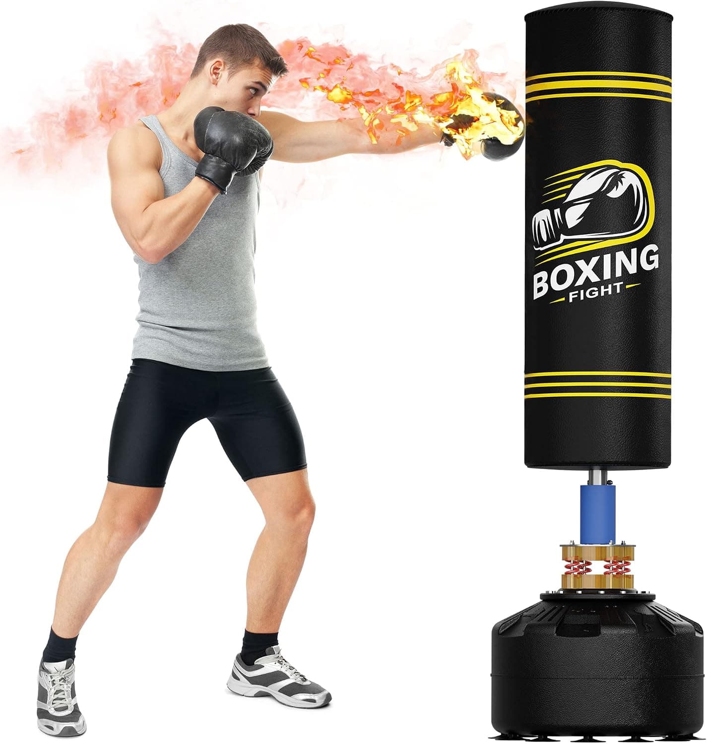 Punching Bag with Stand Freestanding Heavy Boxing Bag