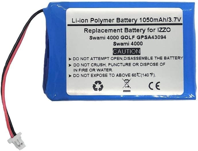 3.7V 1050mAh Replacement GPS Navigator Battery for Izzo Swami 4000, Swami 4000 Golf GPSA43094，H603450H