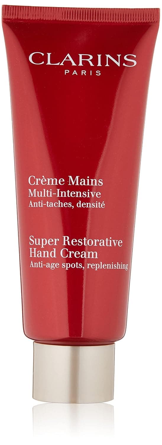 Clarins Super Restorative Hand Cream | Anti-Aging | Targets Dark Spots and Wrinkles | Promotes Youthful-Looking Hands Immediately and Over Time | Shea and Mango Butters Nourish, Soften and Smoothe