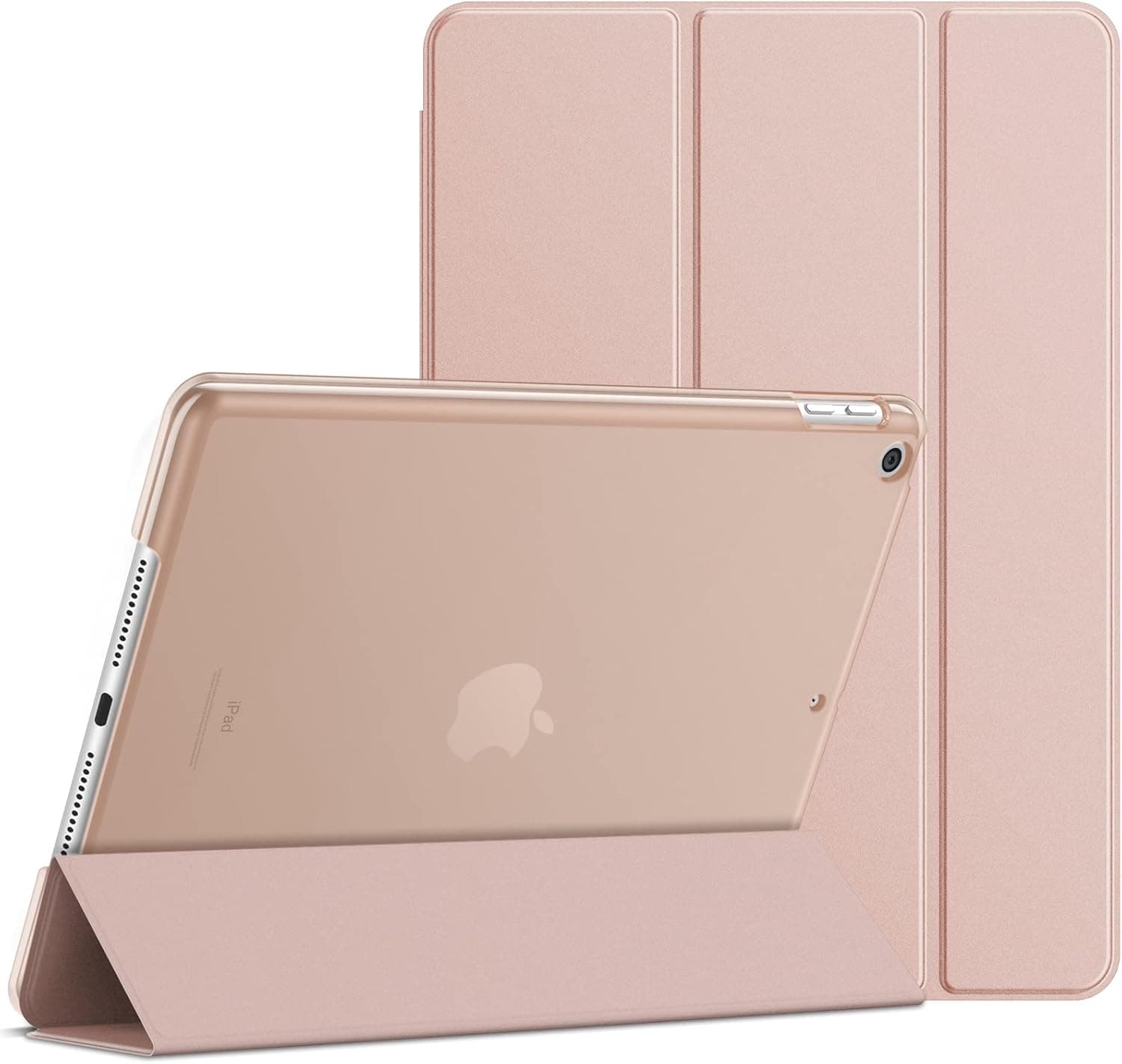 JETech Case for iPad (9.7-Inch, 2018/2017 Model, 6th/5th Generation), Smart Cover Auto Wake/Sleep, Rose Gold