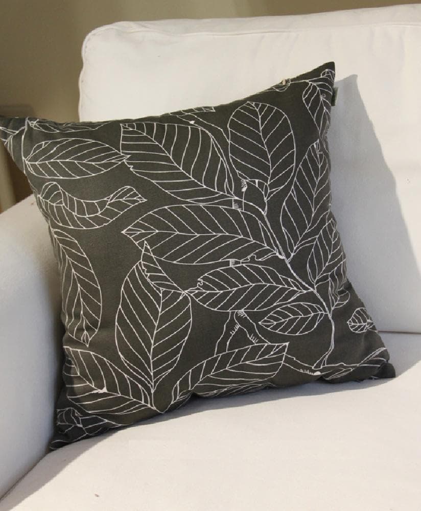 TangDepot 100% Cotton Floral/Flower Printcloth Decorative Throw Pillow Covers /Handmade Pillow Shams, 14 Color and 10 Size options, Light Black, Peach Blossom, Red Rosebush, Red And Green Leaf, White Magnolia, Fantastic Flowers, Chrysanthemum, Peony, Red And Navy Flower, Blue Floral, Pink Floral, Blue Wheel, Red Wheel, Tree Rings, 12" x 12", 12" x 18", 12" x 20", 14" x 14", 16" x 16", 18" x 18", 20" x 20", 22" x 22", 24" x 24" and 26" x 26" - (14"x14", Light Black)