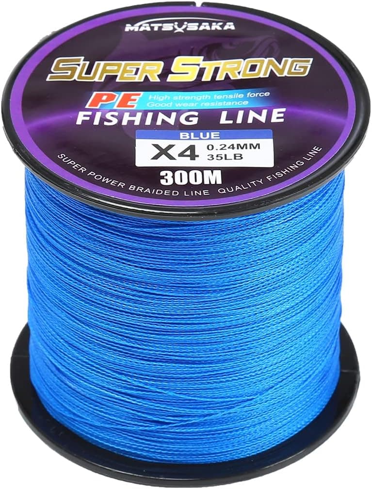 Braided Fishing Line, 4 Strands & 8 Strands 20lb-200lb,Abrasion Resistant Superline Zero Stretch&Low Memory  PE Fishing Lines for Saltwater & Freshwater Fishing