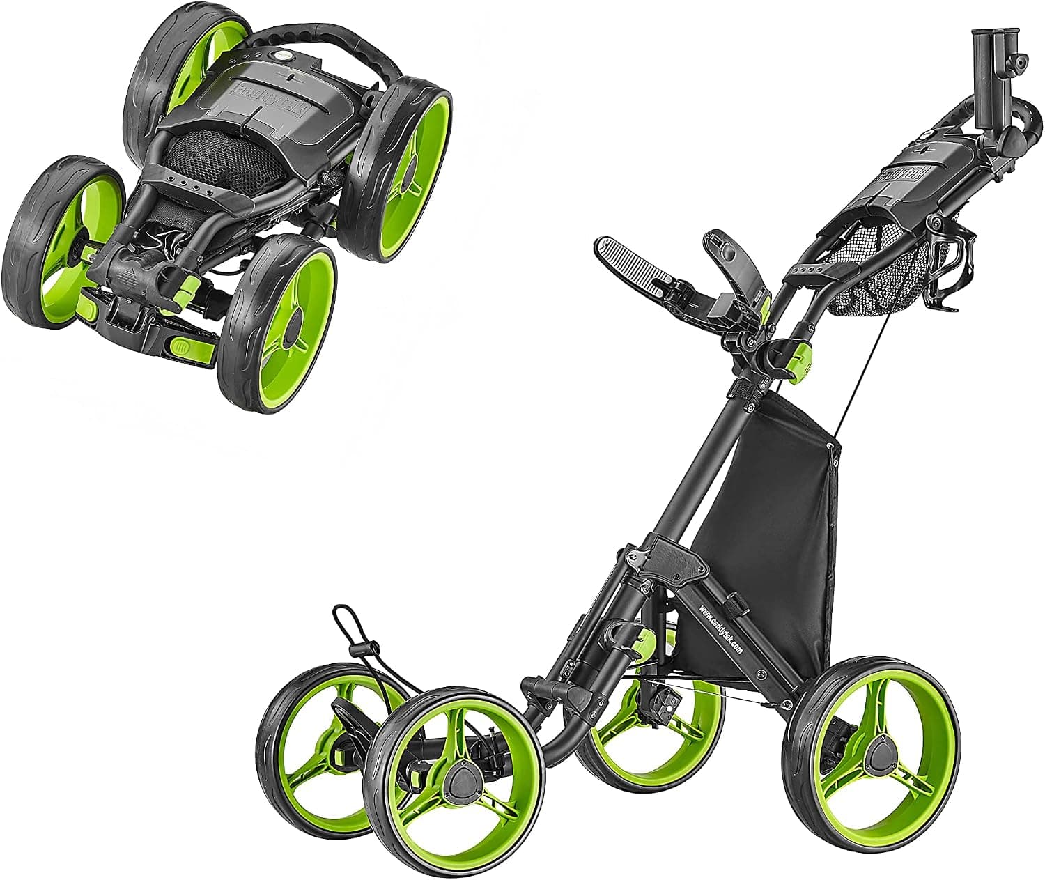 CaddyTek Explorer V8 - SuperLite 4 Wheel Golf Push Cart, Explorer Version 8