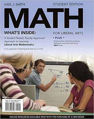 MATH for Liberal Arts (with Arts CourseMate with eBook Printed Access Card) (Available Titles CourseMate)