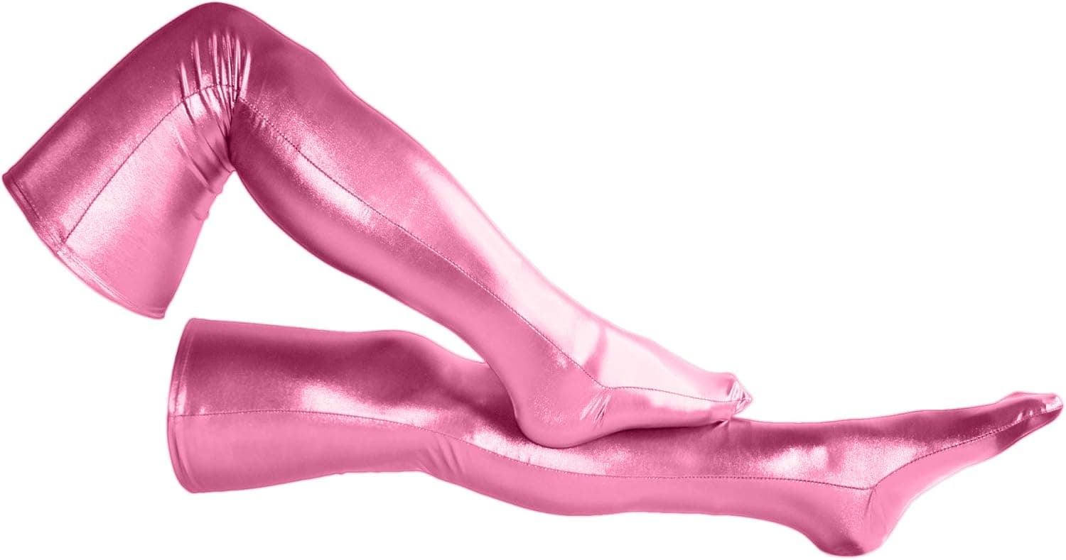 Seeksmile Unisex Shiny Metallic Spandex Skintight Stocking
