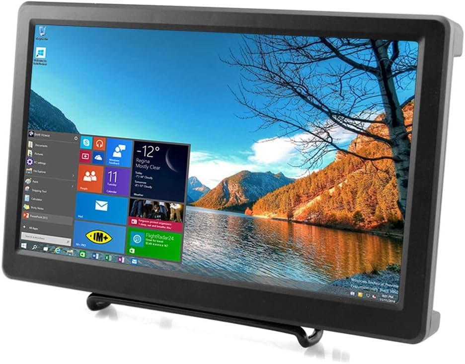 ELECROW 10.1 Inch Monitor Raspberry Pi Screen 1920X1080p Mini Monitor IPS VGA HDMI-Compatible for Raspberry Pi 4B/3B+/3B Jetson Nano Windows 7/8/10/11