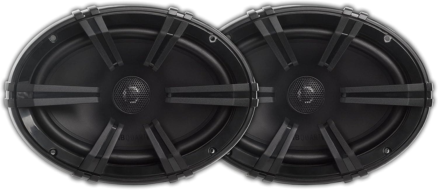 MB Quart DK1-169 Discus 2-Way Car Coaxial Speaker System with 0.75-Inch Aluminum Dome Tweeter on Silk Surround, 6 x 9-Inch, Set of 2