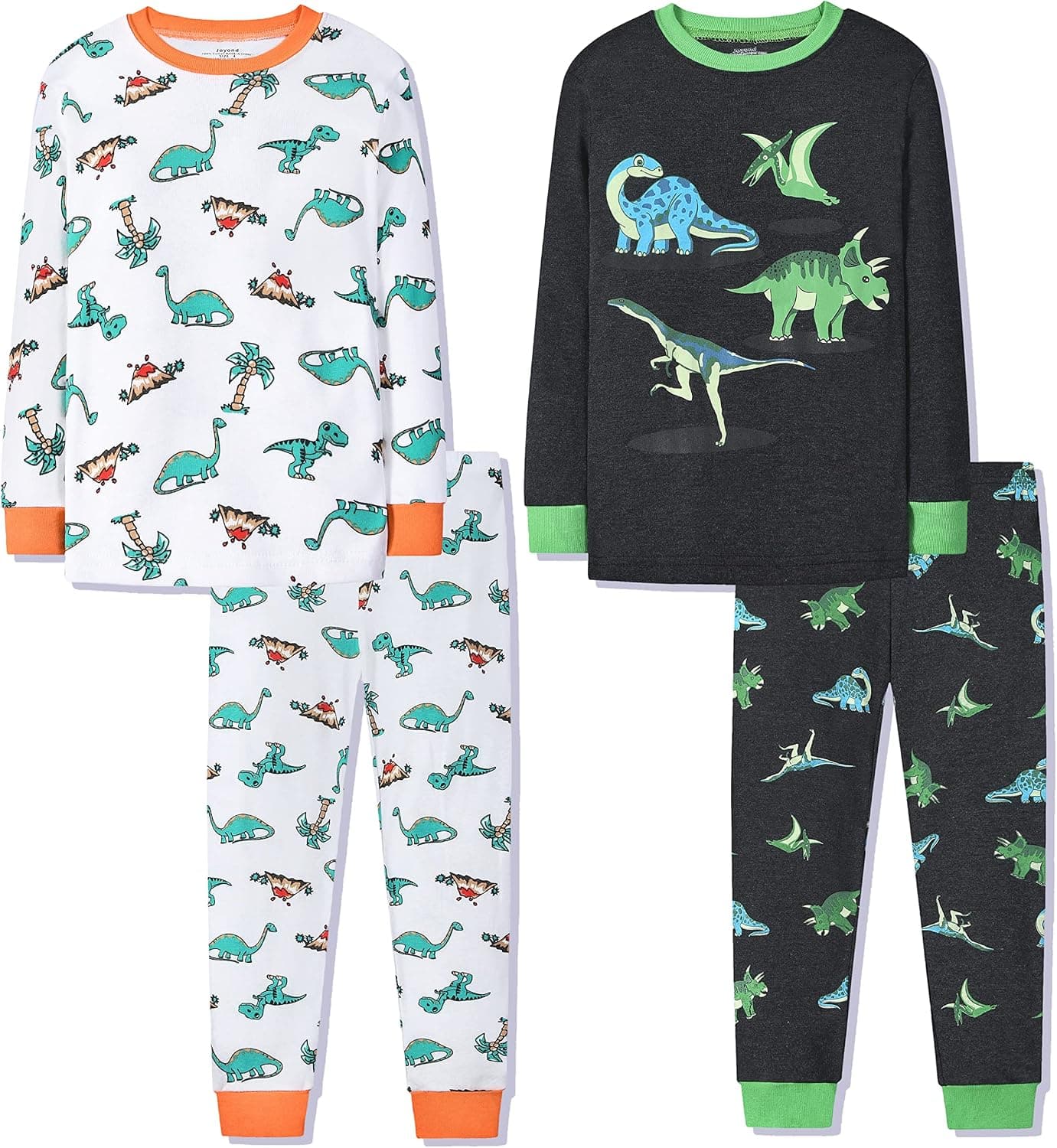 Joyond Boys Pajamas Set for Toddler Cotton Clothes Snug-Fit Pjs Kids Casual Long Sleeve Sleepwear Set