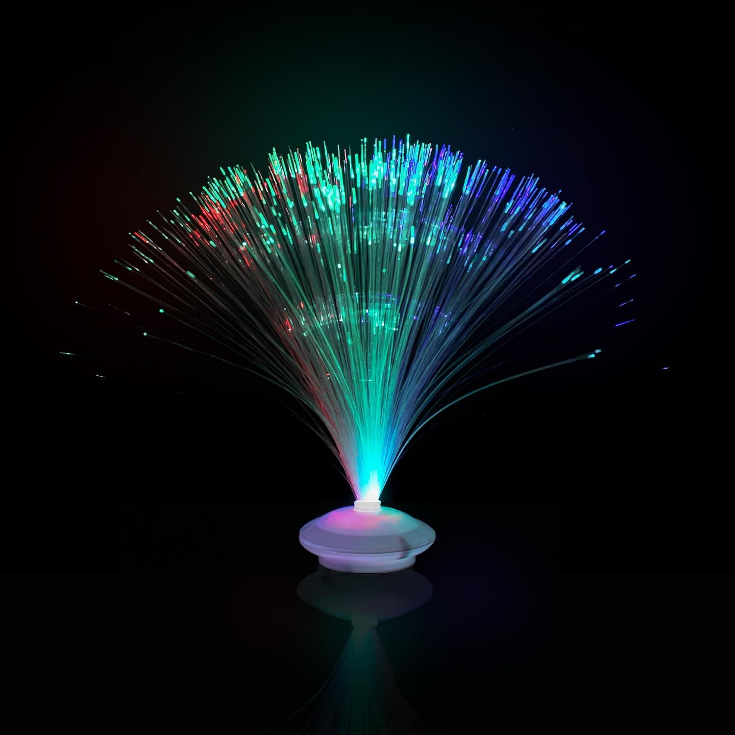 LED Color Changing Fiber Optic Lamp Centerpiece - 12" - For Weddings, Birthday & Christmas Party Favors