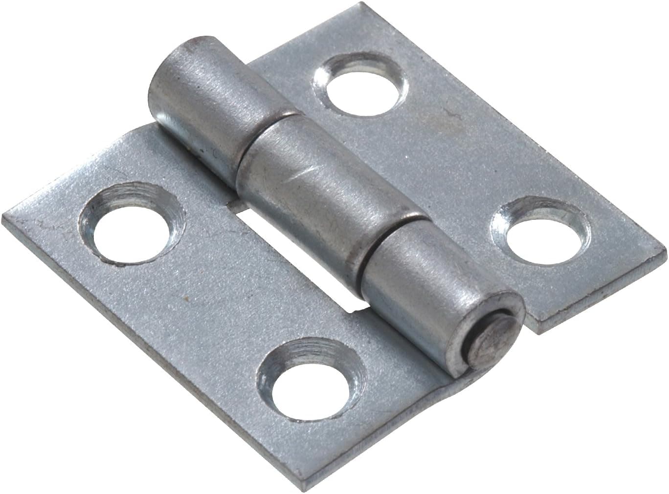 Hardware Essentials 851720 Light Narrow Door Hinges and Fixed Pin Brass 1" -2 pack