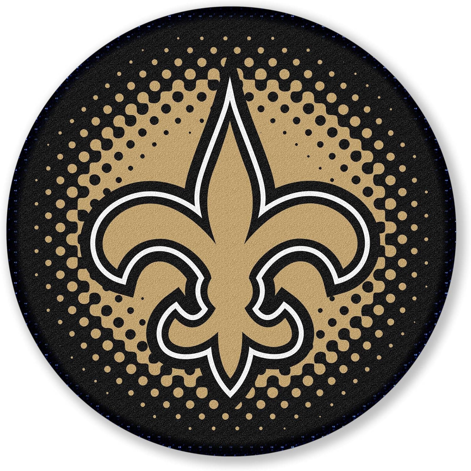 NFL New Orleans Saints 22.5-Inch Round Bath Rug