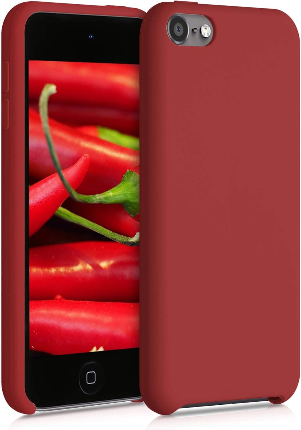 kwmobile TPU Silicone Case Compatible with Apple iPod Touch 6G / 7G (6th and 7th Generation) - Case Soft Flexible Protective Cover - Classic Red