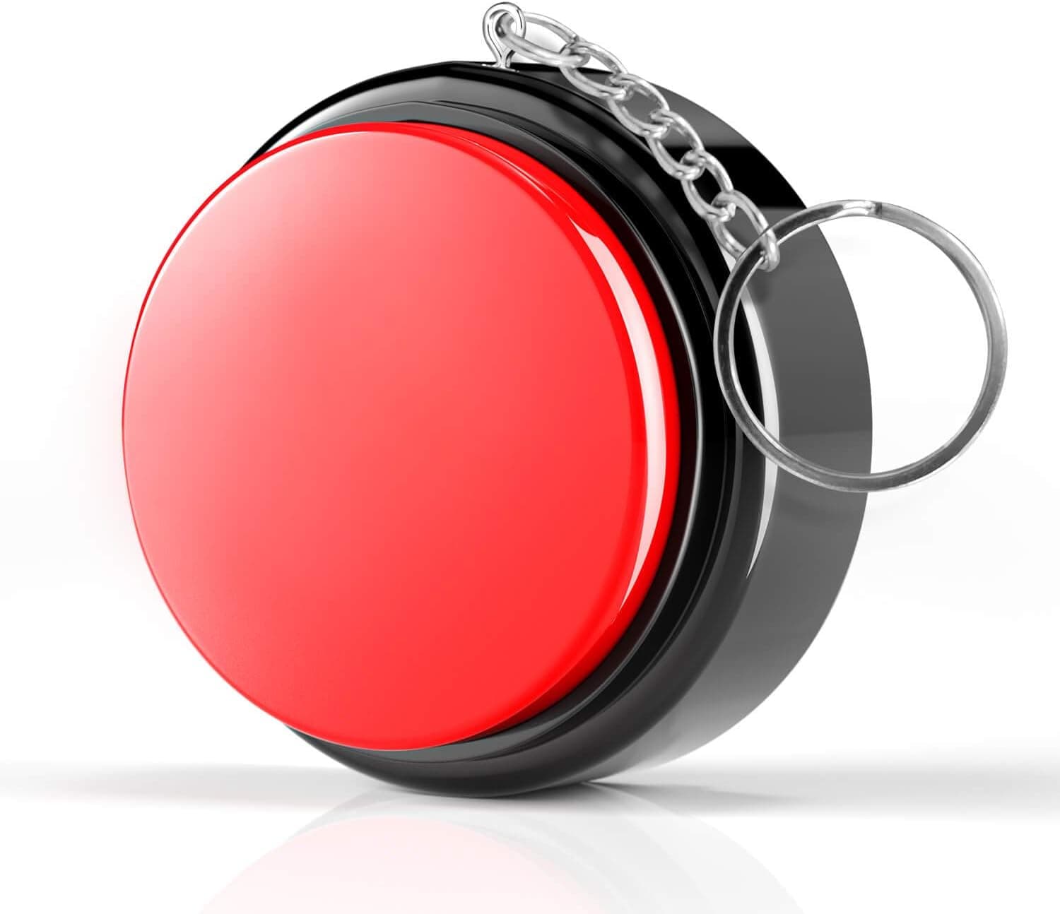 Beanlieve Recordable Sound Talking Button - Sound Button Toy With M7 Keychain, 20 Seconds Talking Button For Funny Prank & Office Trinket & Non-Verbal Students