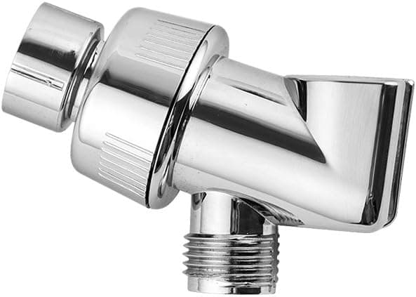 LORDEAR Shower Bracket Holder Showering Components Adjustable Hand Shower Mounts with Brass Swivel Ball Connector for Showerhead, Polished Chrome Hand Shower Holder Union