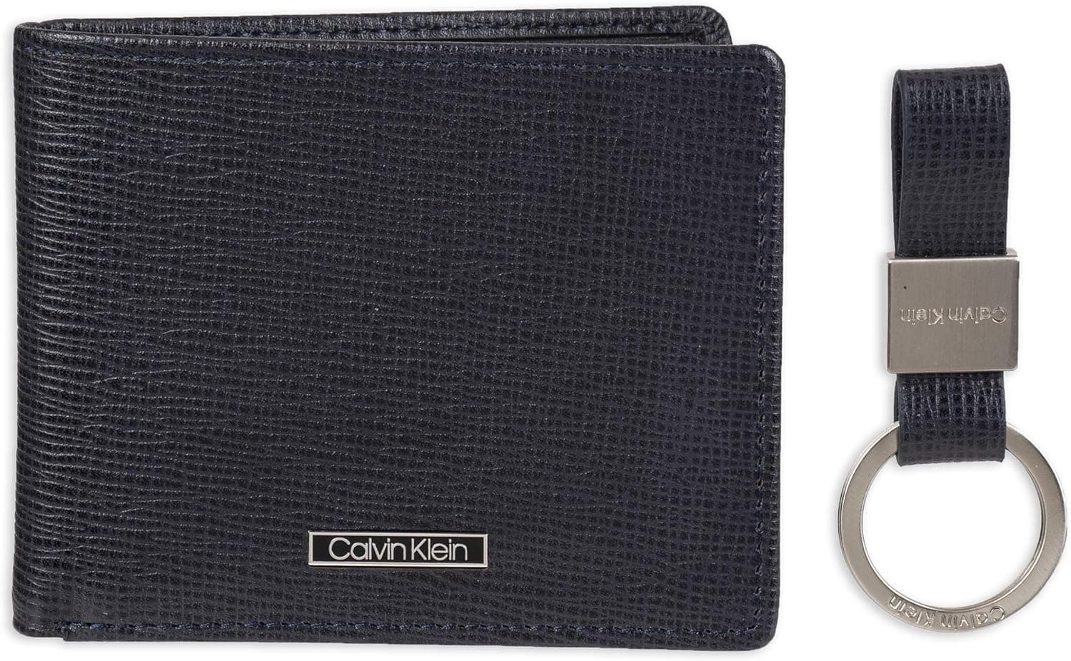 Calvin Klein Men's RFID Leather Minimalist Bifold Wallet and Wallet Sets