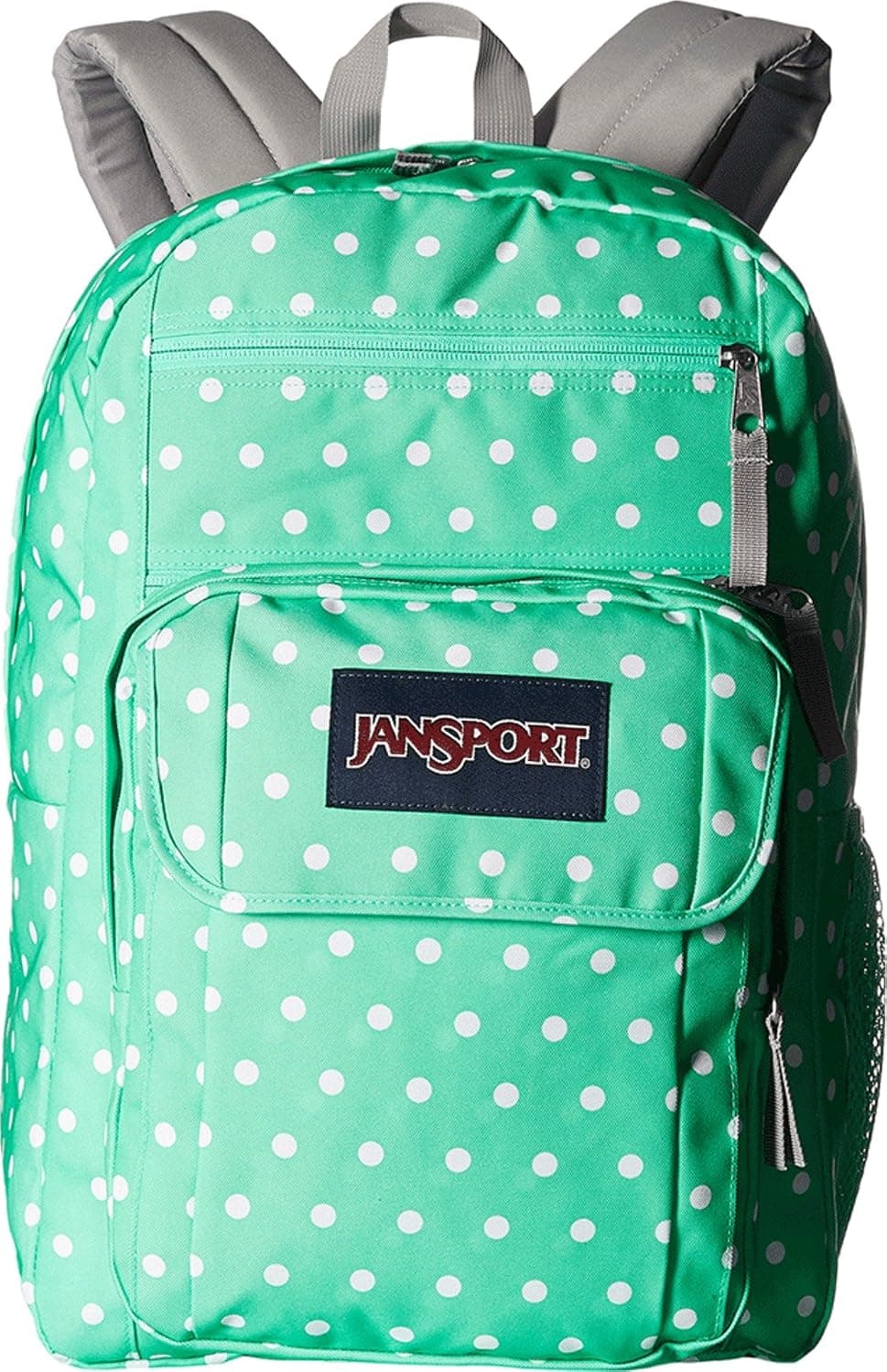JanSport Unisex Digital Student Seafoam Green/White Dots Backpack