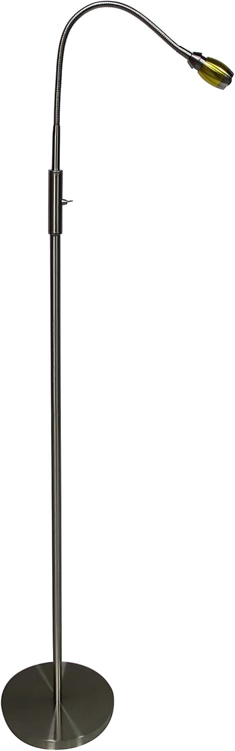 daylight24 402071-39 FOCUS Adjustable Beam LED Floor Lamp, Aluminum, Gold