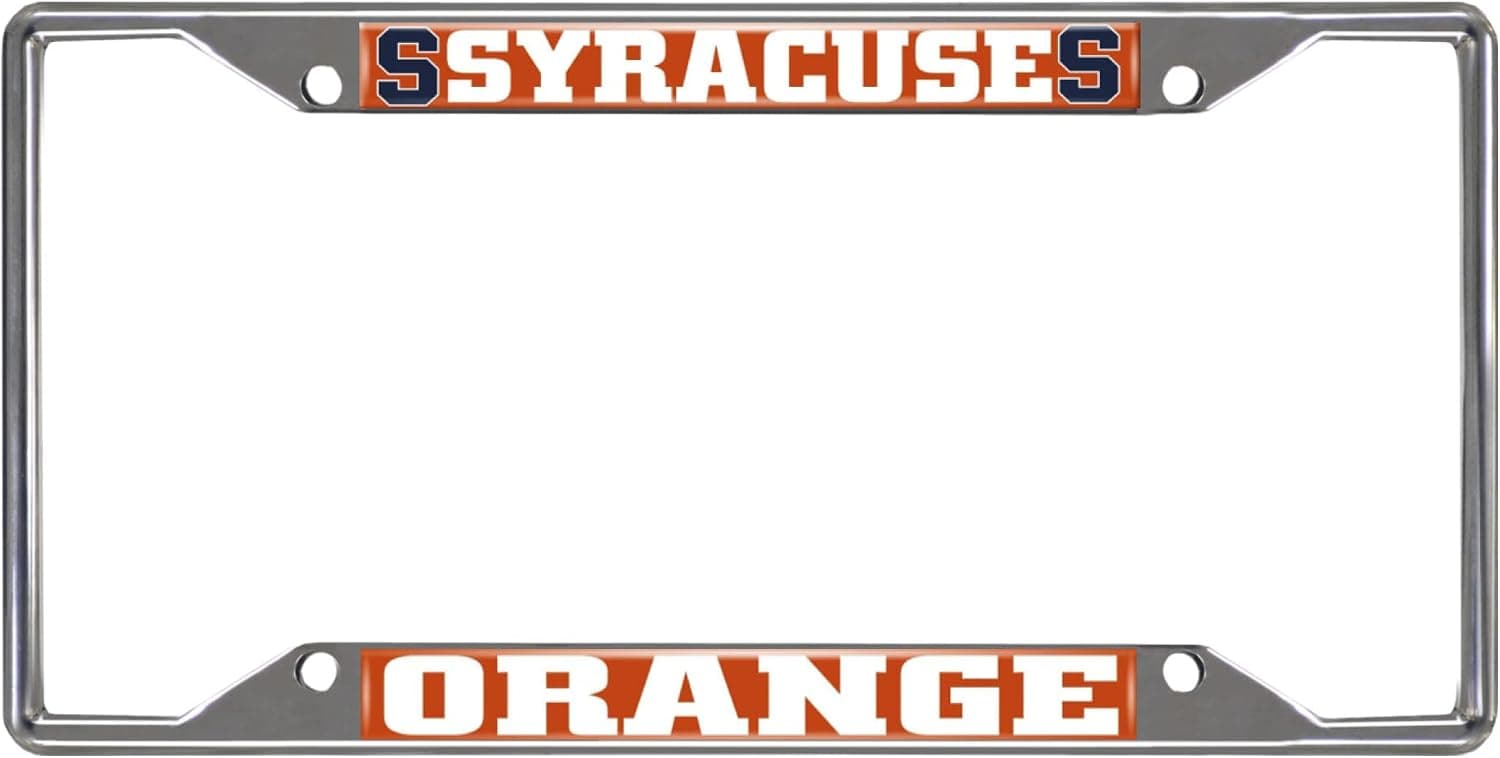 FANMATS NCAA Chrome Metal License Plate Frame