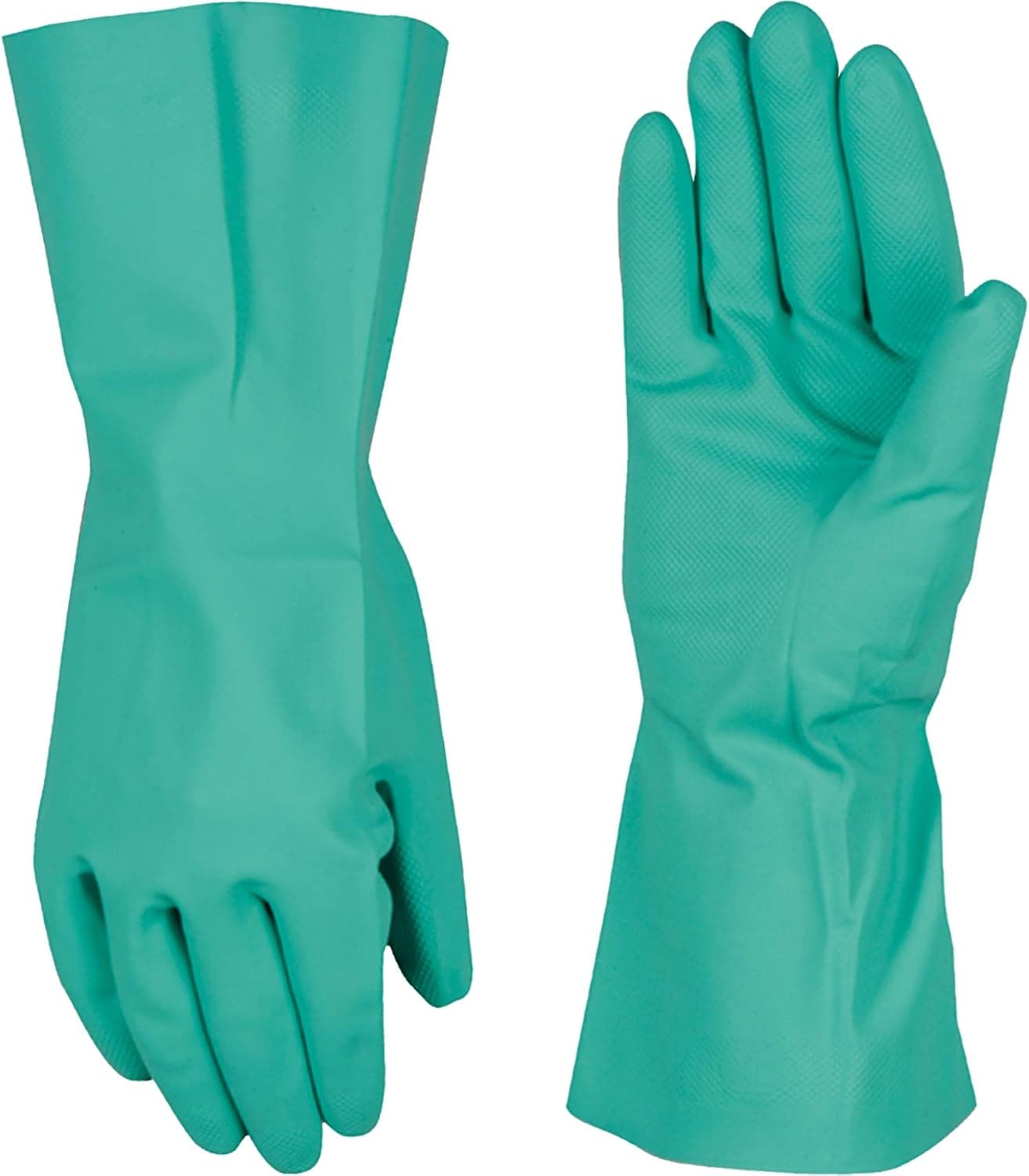 Chemical Resistant Nitrile Gloves,  Solvent and Pesticide Resistant, Reusable, Medium (Wells Lamont 178M) , Green