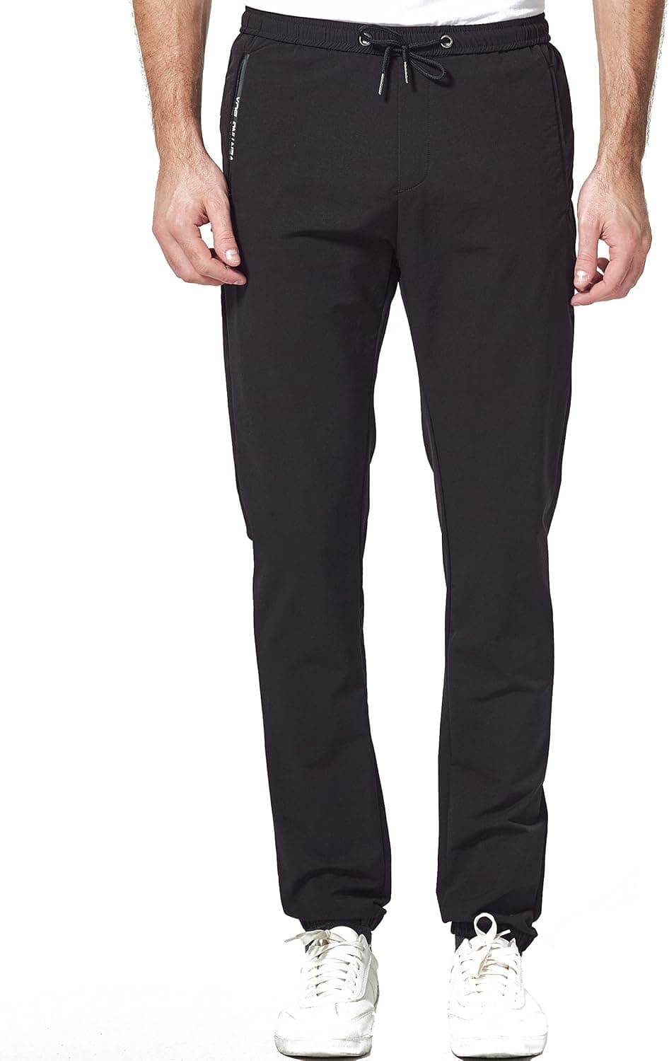SSLR Mens Joggers with Pockets Drawstring Track Pants Hiking RunningWorkout Pants for Men