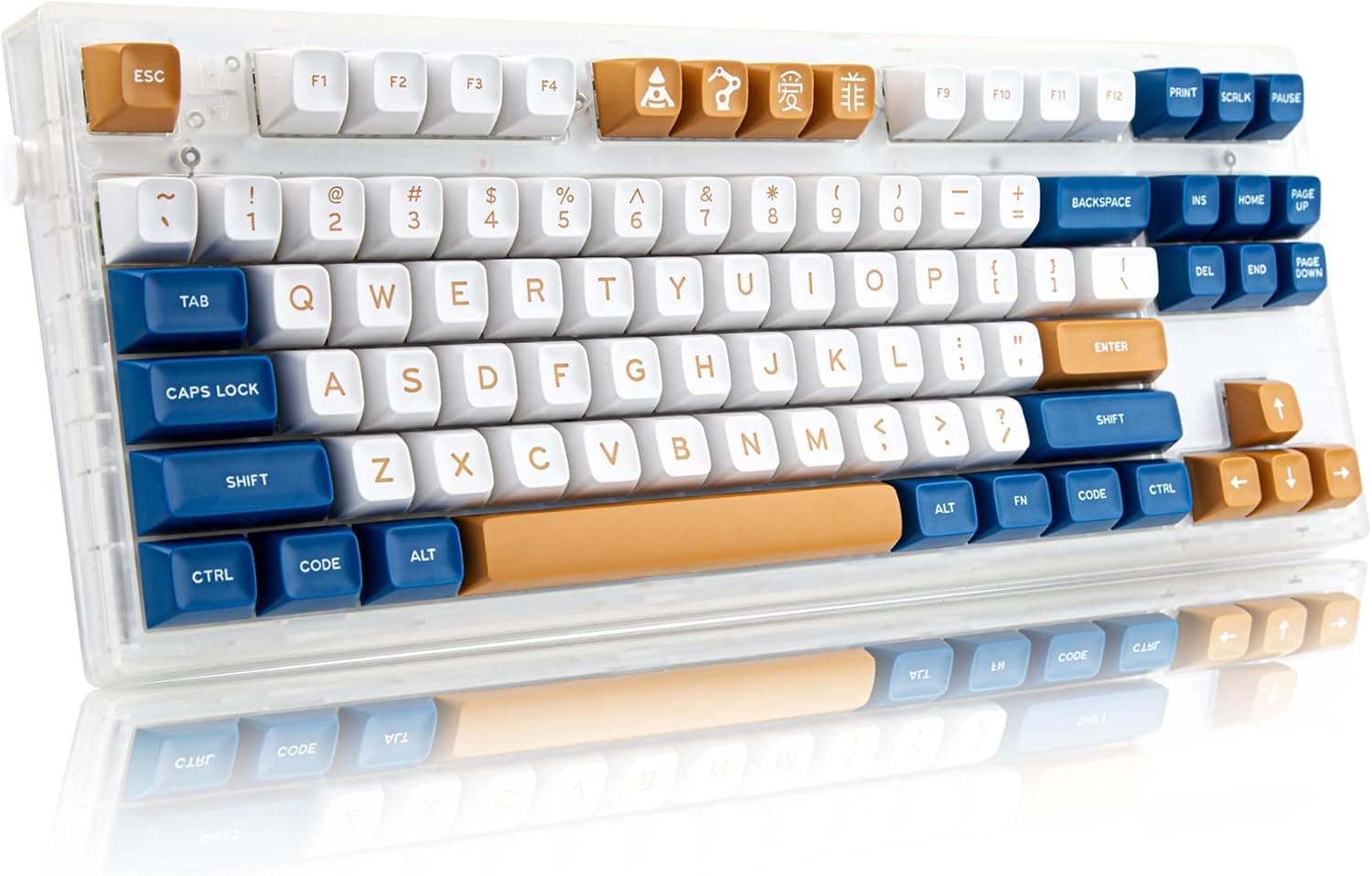 BowJian 172 Keys Custom Keycaps Kit, SA Profile Keycaps Double-Shot ABS Keycaps, Keyboard Keycaps for 61/64/87/96/104/108-key ANSI & 102/105-key ISO Layout Mechanical Keyboard (MG Wahtsy)