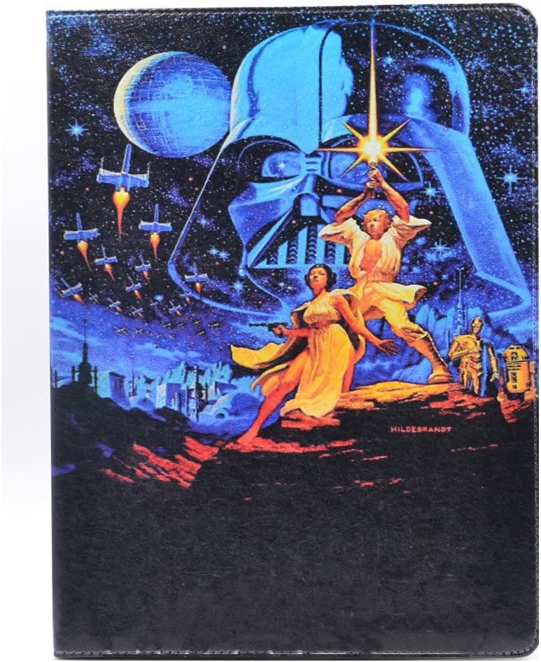 Unique A New Hope Characters Vintage Retro Pattern Leather Flip Stand Case Cover For Apple ipad 2, ipad 3, ipad 4