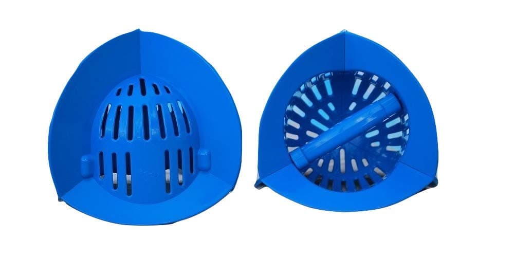 AquaLogix Blue Max Resistance Omni-Directional Aquatic Bells - Upper Body Pool Exercise Equipment - Includes Online Demonstration Video with 30 Sample Exercises (Bells Pair HRBBS)