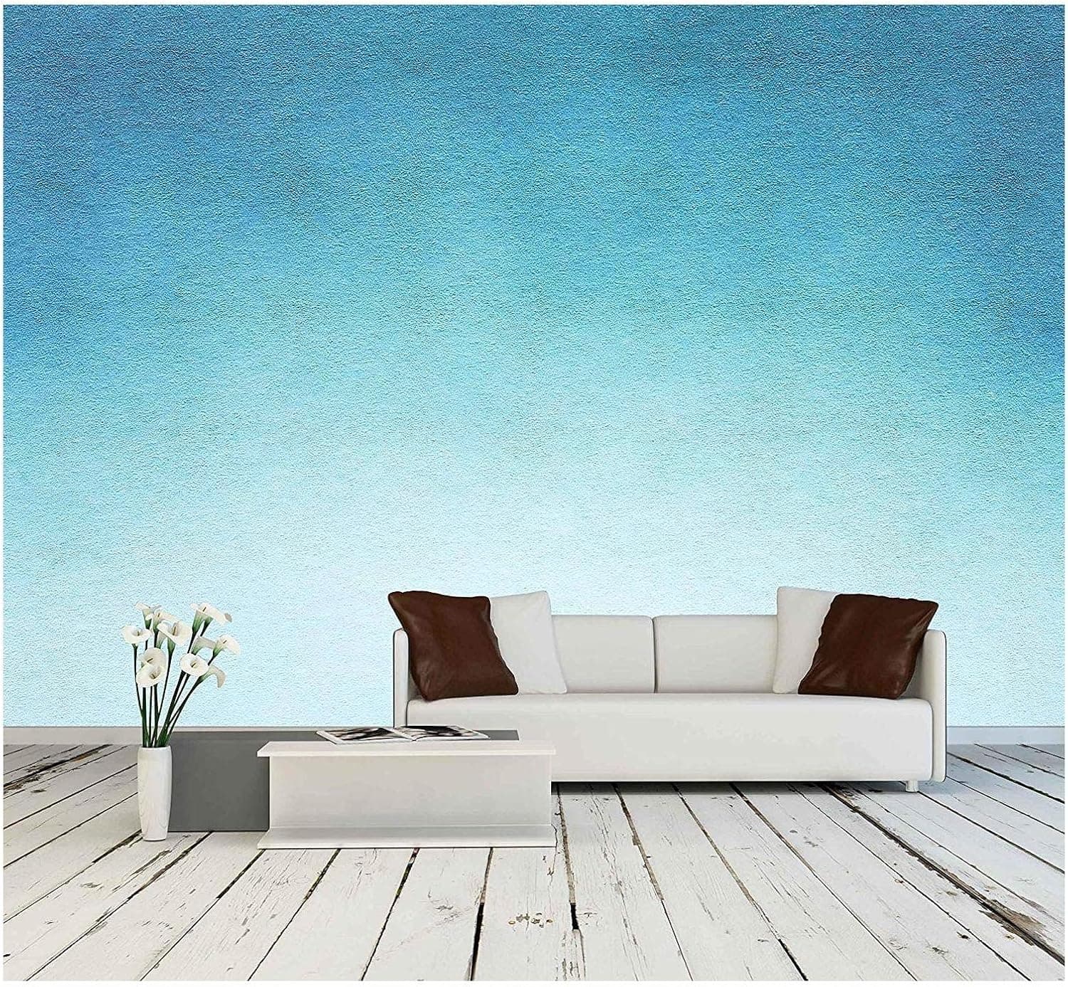 wall26 - Watercolour Paper Texture for Artwork - Removable Wall Mural | Self-Adhesive Large Wallpaper - 100x144 inches