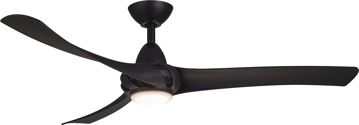 Wind River WR1462MB, Droid LED Matte Black 52" Ceiling Fan with Light & Remote