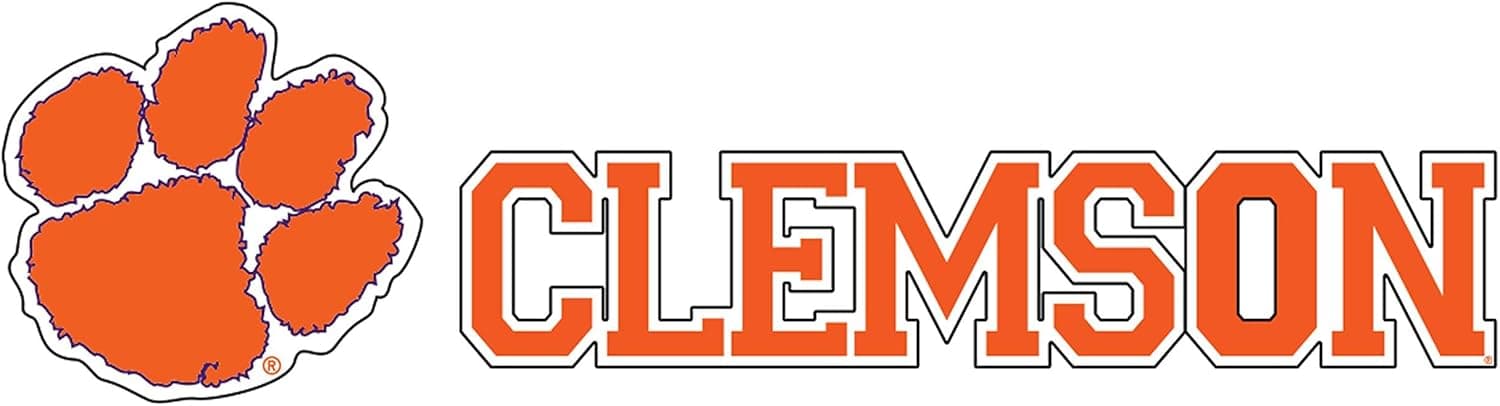 Craftique Clemson Tigers Decal (PAW Clemson Decal 12" (12"), 12 in)