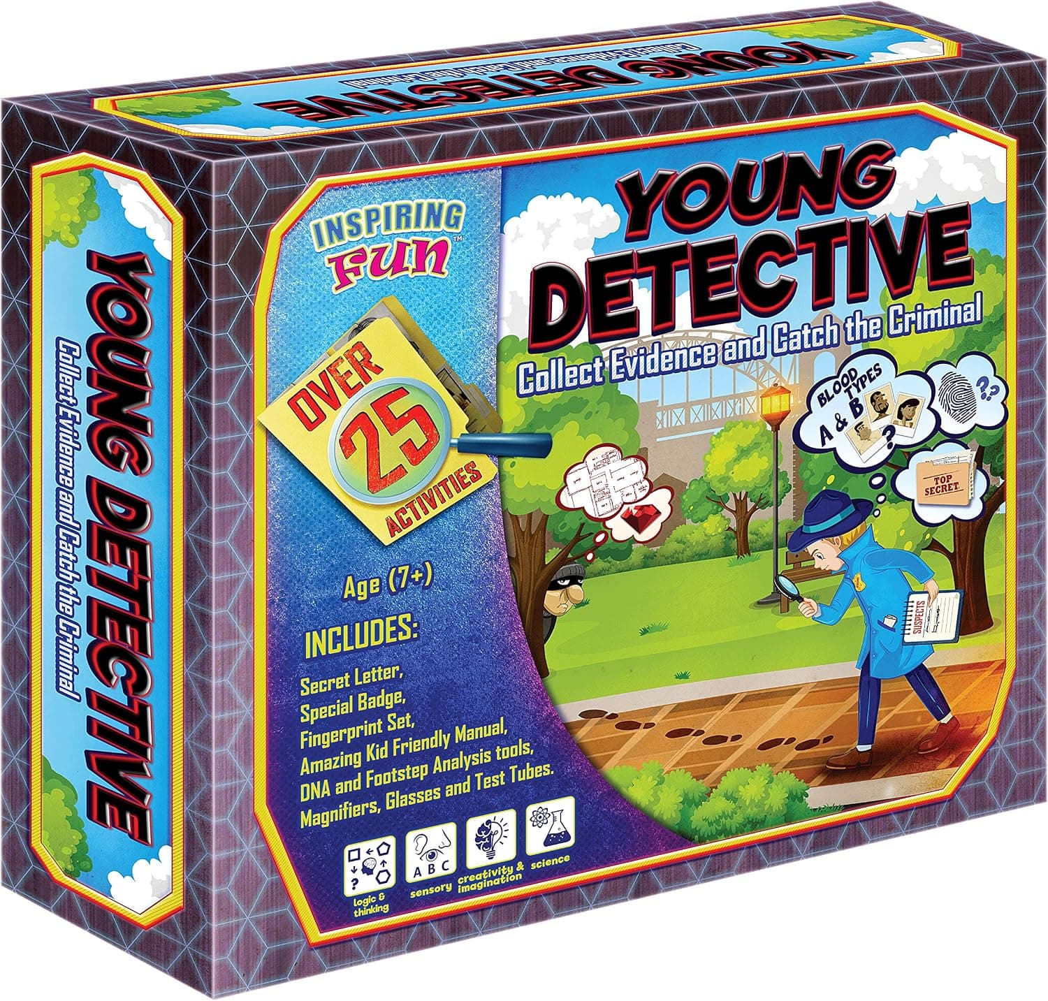 phaiser Inspiring Fun Young Detective Kit - Collect Evidence and Catch The Criminal Toolkit - Science Experiment Learning Set - Spy Kit - Perfect Present for Children Aged 7+