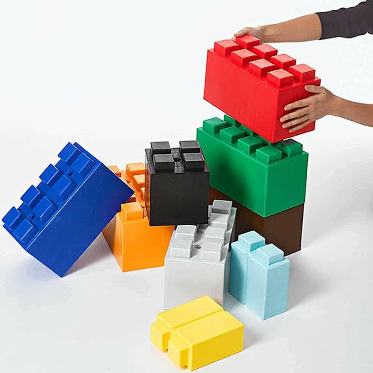 EverBlock Single Color Combo Pack | 50 Block Starter Pack | Giant Building Blocks | Easy to Connect & Reuse | Indoor & Outdoor Use | Build Displays & Structures | Multicolored