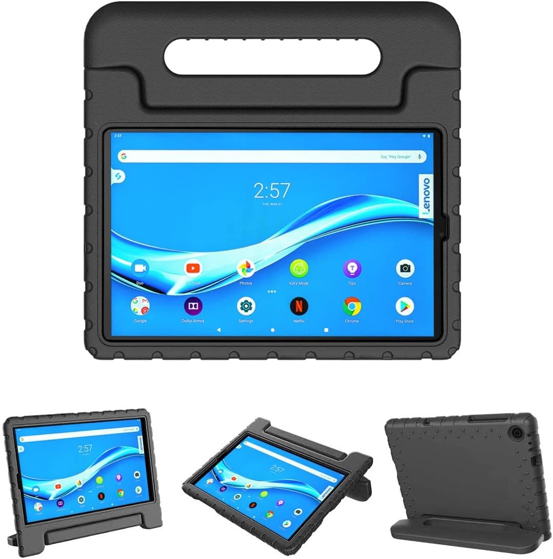 CCambro Kids Case for Lenovo Tab M10 FHD Plus 2nd Generation 10.3-inch Tablet TB-X606F/TB-X606X Kids Proof and Shockproof Case Lightweight Durable EVA Foam Cover with Handle Stand, Black