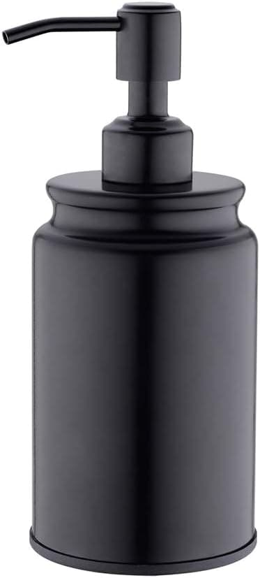 EKRTE Soap Dispenser, Matte Black 304 Stainless Steel Soap Dispenser, Commercial Soap Dispenser for Kitchen Sink and Bathroom, Rust and Leak Proof Liquid Soap Dispenser