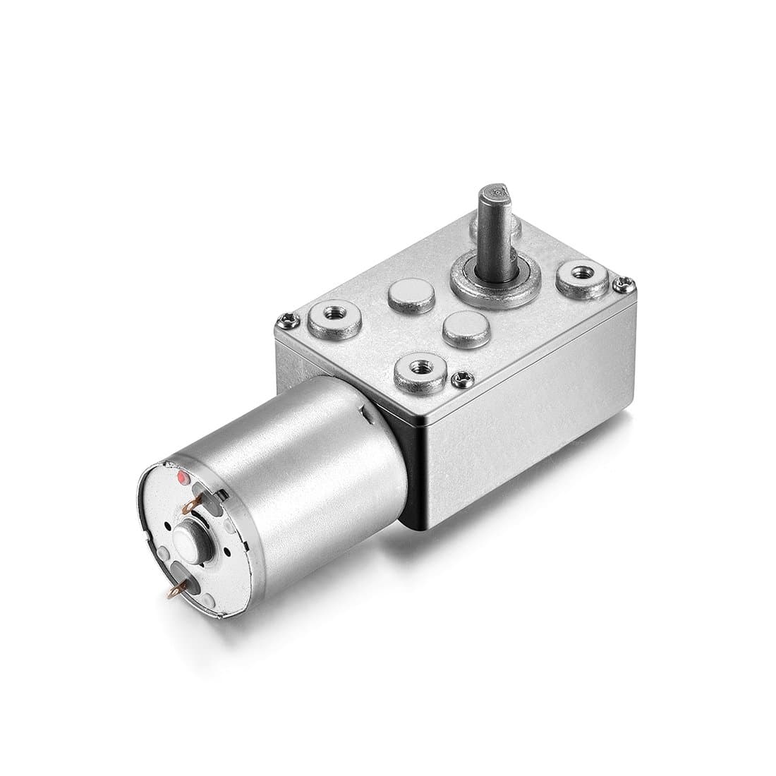uxcell DC 24V 4RPM Worm Gear Motor 6mm Shaft High Torque Turbine Reducer