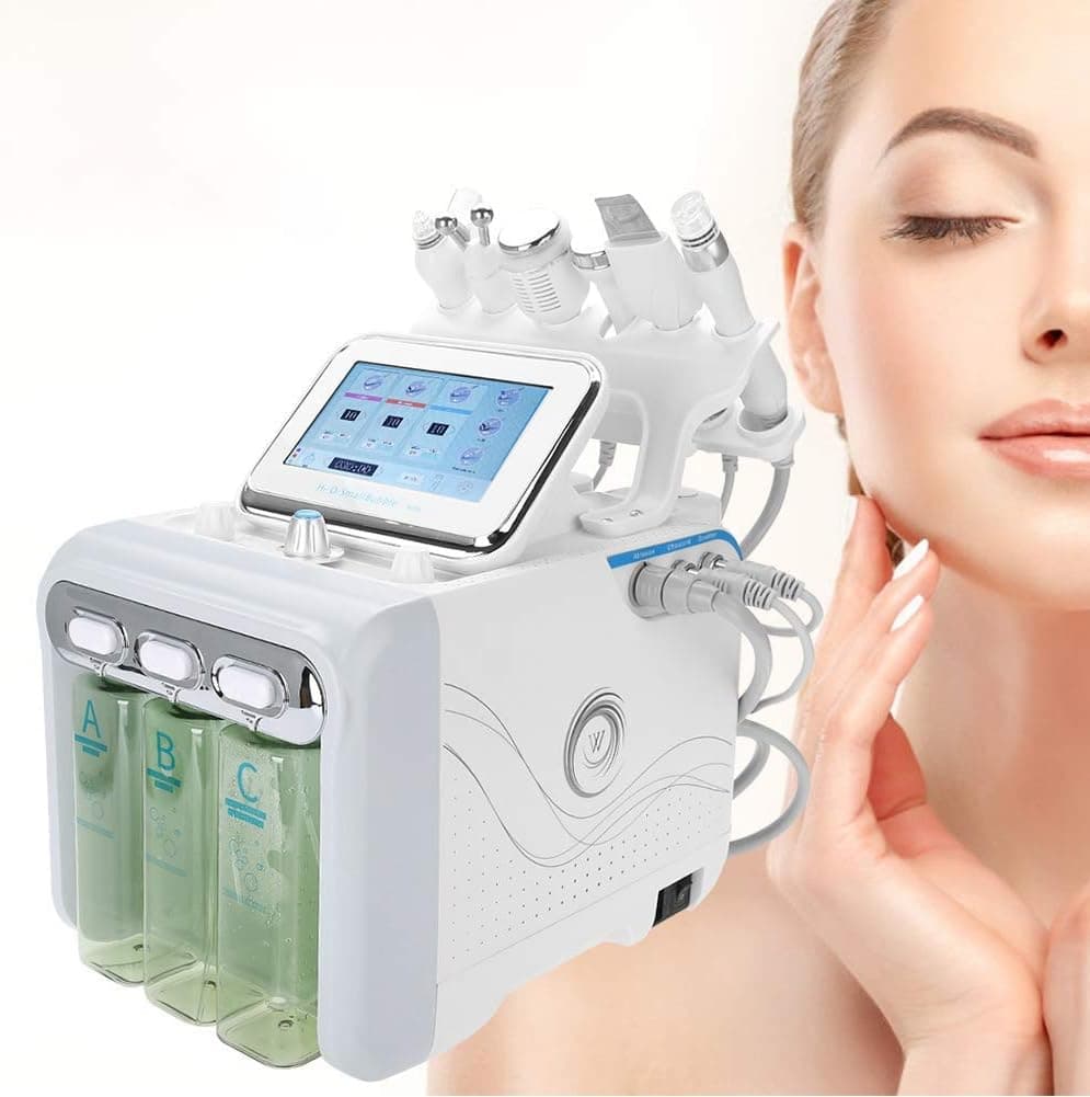 JJ.Yoma Vacuum Face Cleaning Hydro Water Oxygen Jet Peel Machine hydrofacial Machine Professional Facial Sprayer Moisturing Rejuvenation Skin 6-in-1