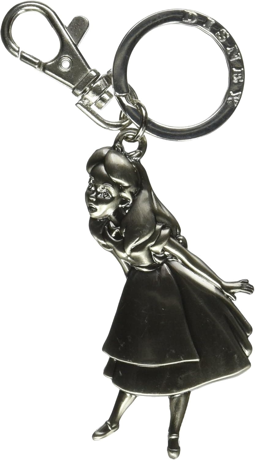 Disney Alice in Wonderland Pewter Keyring