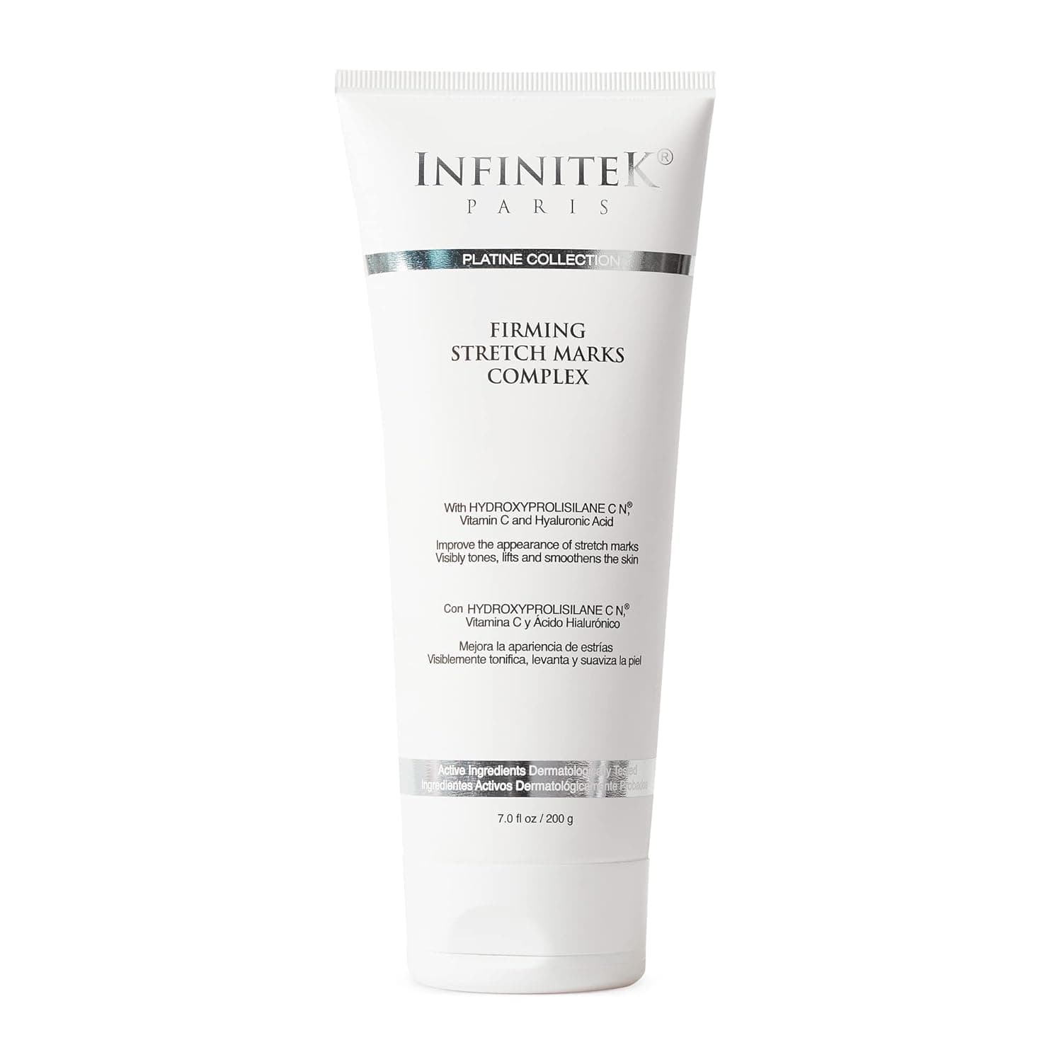 Infinitek® Paris, Stretch Mark with Vitamin C, Skin Care Hyaluronic Acid Scar Cream Complex. 7.0 Fl Oz