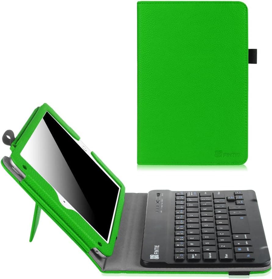 Fintie Keyboard Case for iPad Mini 4 - Premium PU Leather Folio Stand Cover with Removable Wireless Bluetooth Keyboard for iPad Mini 4 (2015 Release), Green