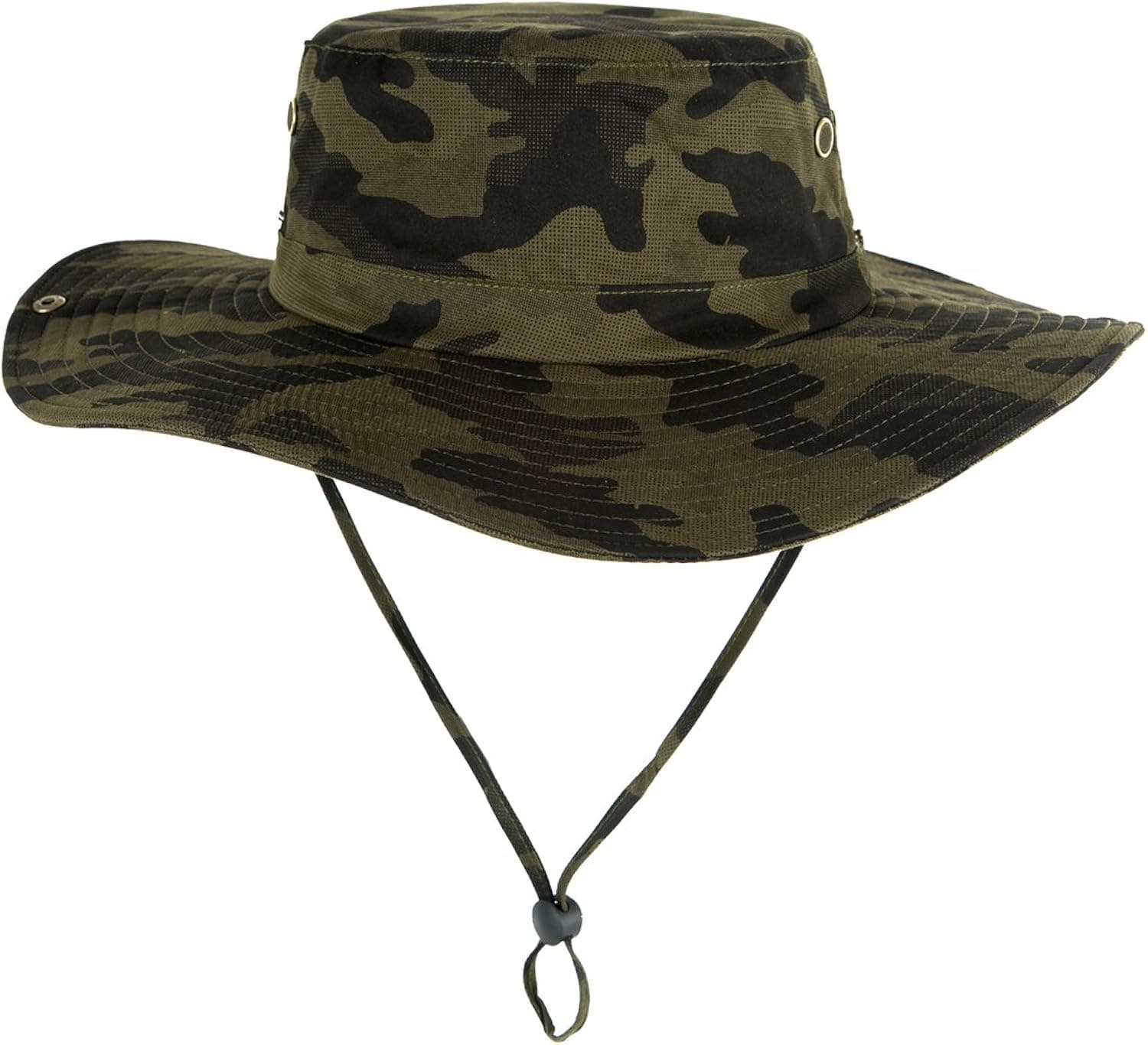 Outdoor Waterproof Boonie Hat Wide Brim Breathable Hunting Fishing Safari Sun Hat Unisex